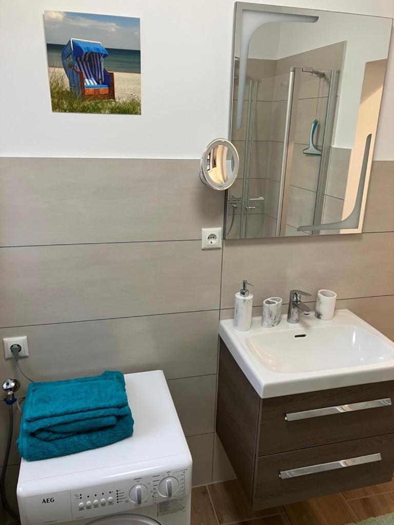 Grosse 4 Sterne Ferienwohnung Beim Boddenstrand Sundhagen-Niederhof Extérieur photo