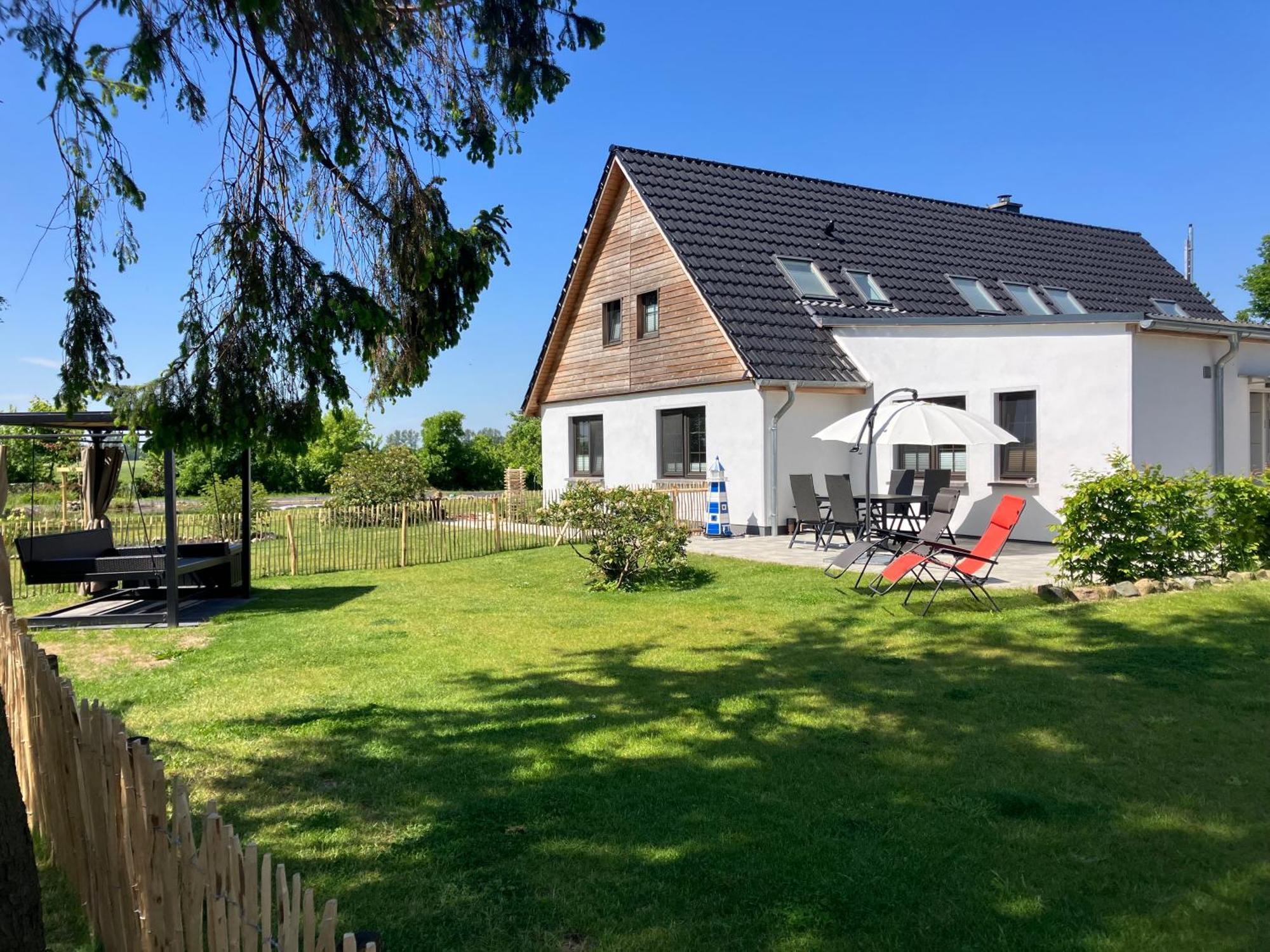 Grosse 4 Sterne Ferienwohnung Beim Boddenstrand Sundhagen-Niederhof Extérieur photo