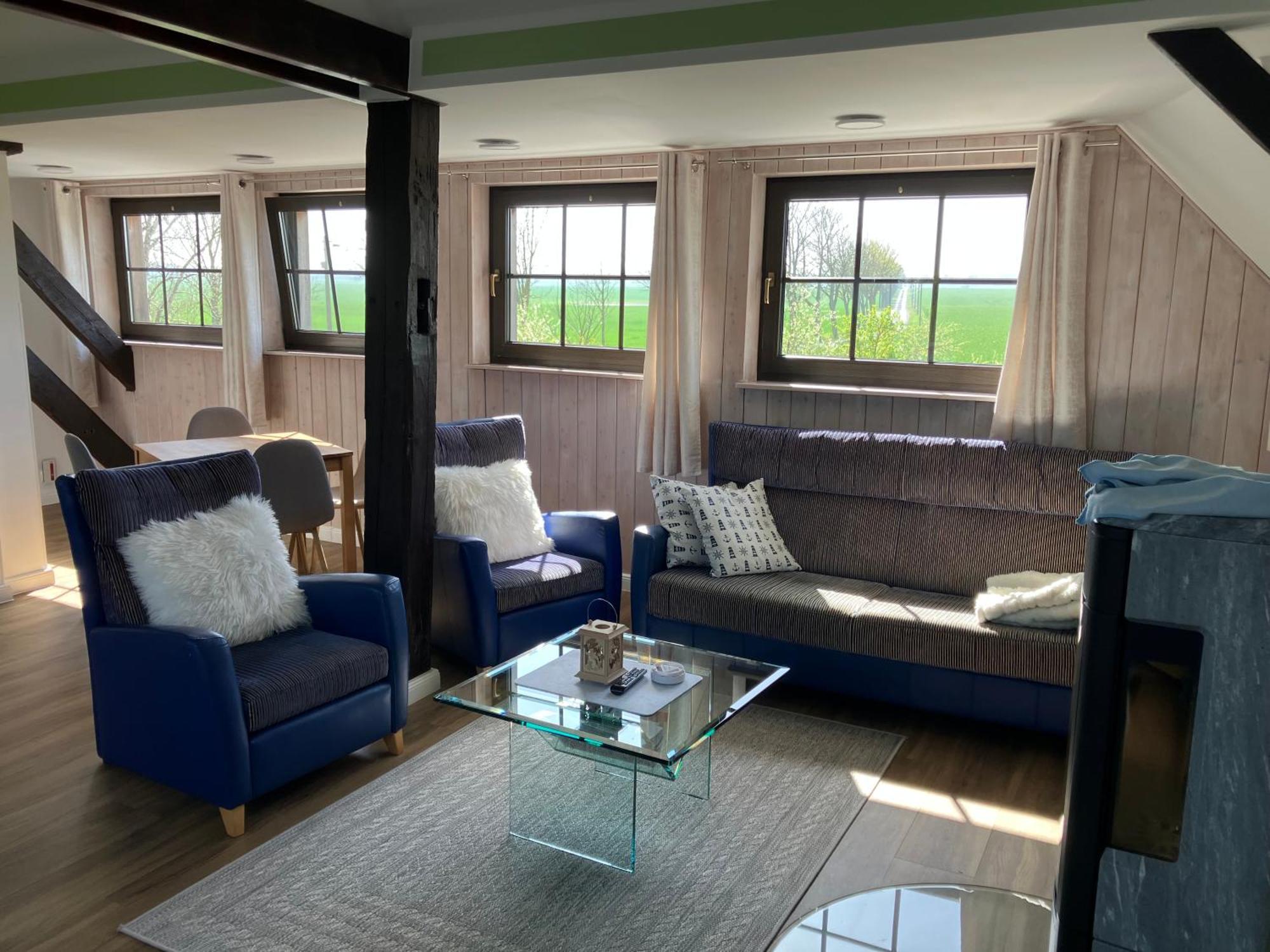 Grosse 4 Sterne Ferienwohnung Beim Boddenstrand Sundhagen-Niederhof Extérieur photo